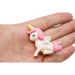 Pinenjoy 8Pcs Mini Flying Horse Unicorn Figurine Miniature Resin Unicorns Cake Toppers Fairy Garden Accessories For Diy Moss Lan