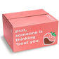 A Gift Inside Chocolate Dipped Strawberries - 12 Count Berries