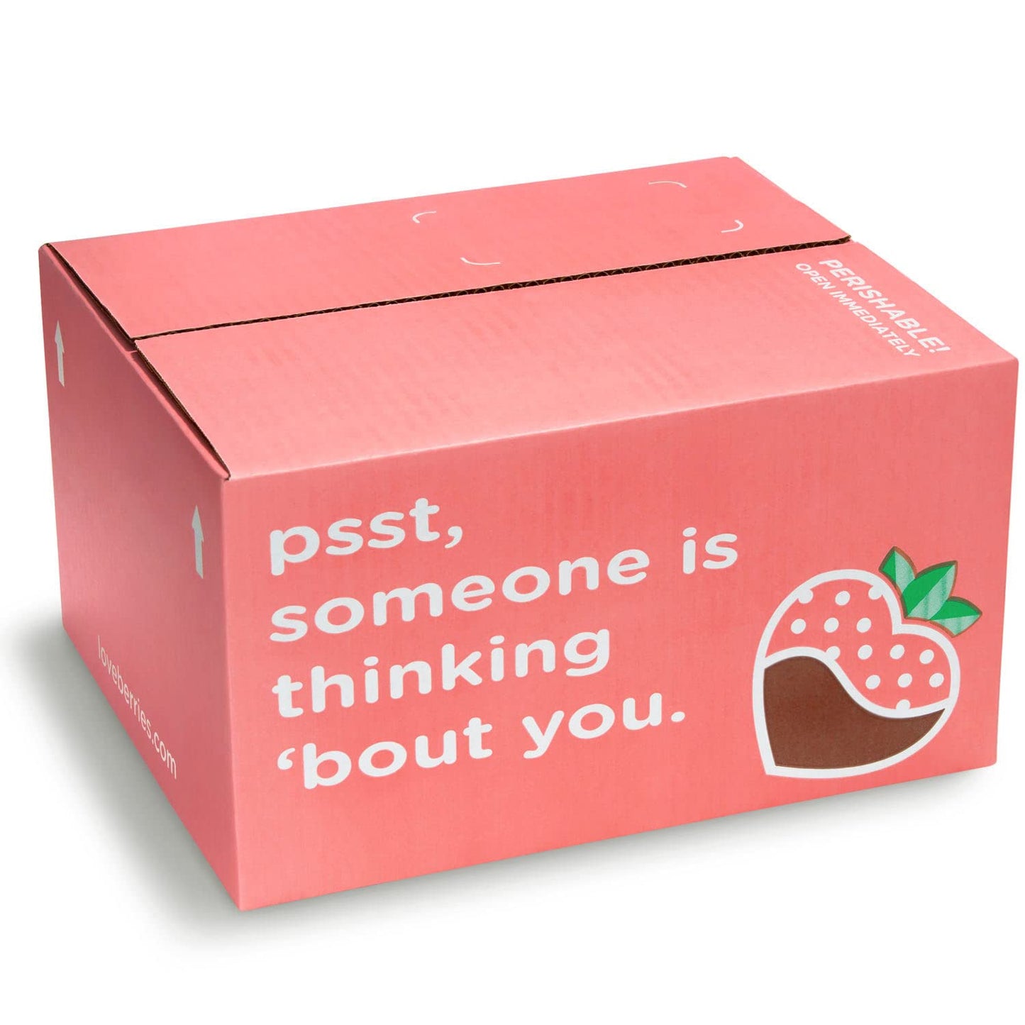 A Gift Inside Chocolate Dipped Strawberries - 12 Count Berries
