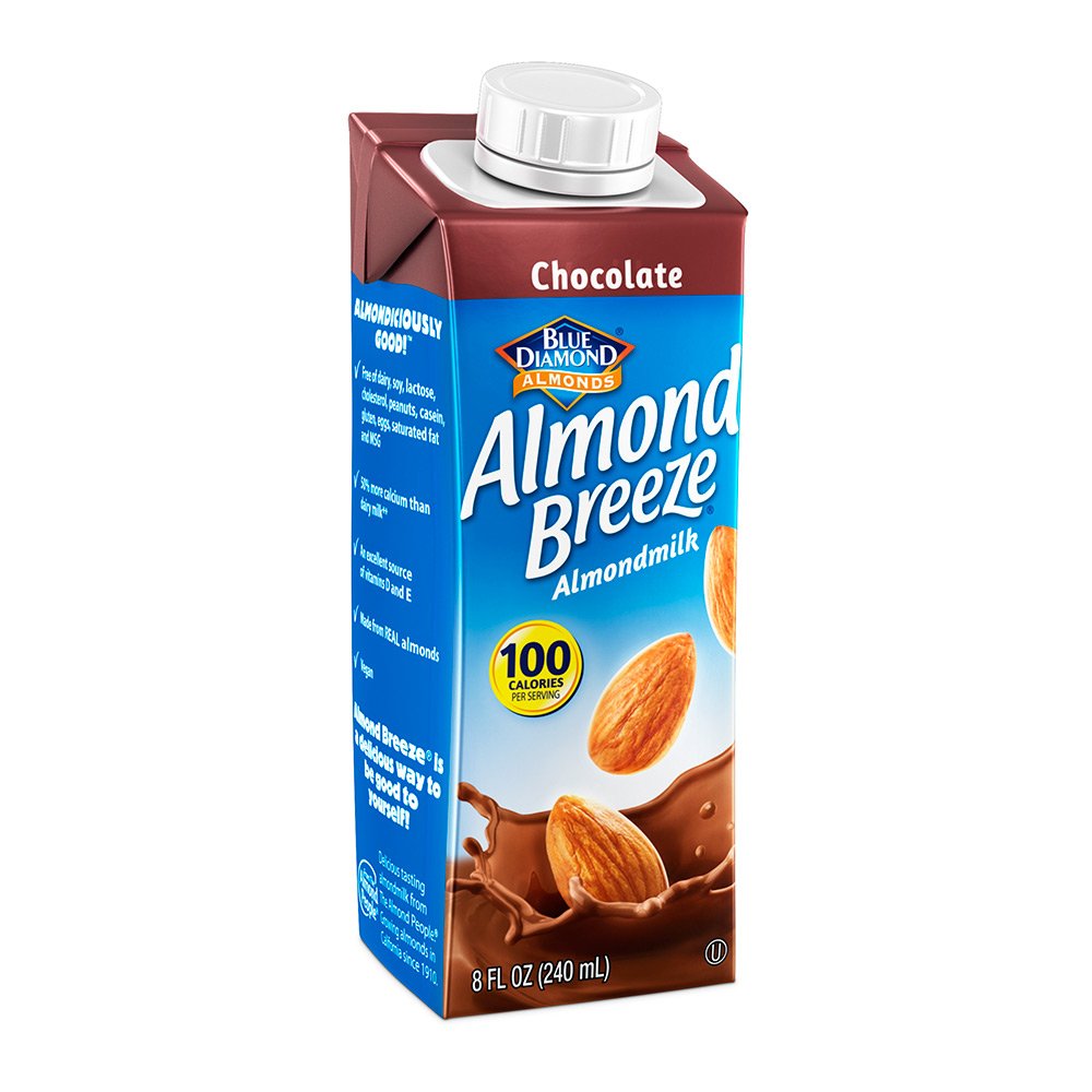 Almond Breeze Dairy Free Almondmilk, Chocolate, 8 Fl Oz, Pack Of 4