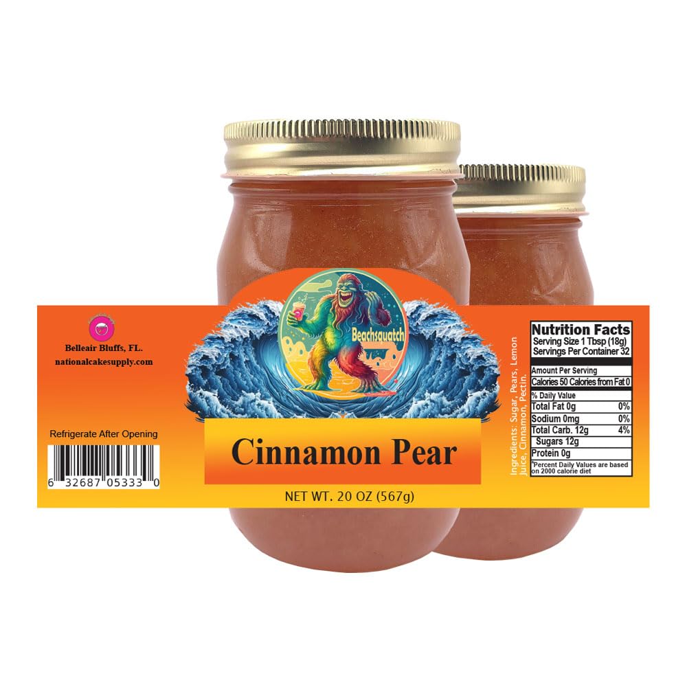 Beachsquatch Cinnamon Pear Jam, 20 ounce jar