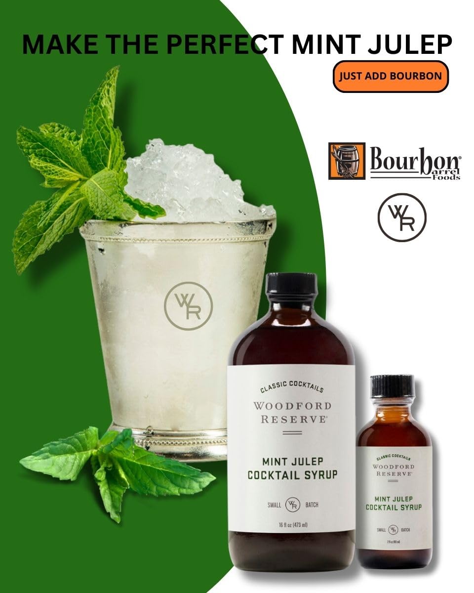spirit-inspired flavor Barrel Foods Mint Julep Cocktail Mixer Duo - Syrup Only, No Cup or spirit-inspired flavor Included