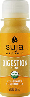 Suja Organic Cold-Pressed Digestion Shot With Ginger And Probiotics, 2 Fl Oz (Pack Of 15)