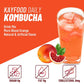 KAYFOOD Daily Kombucha Powder Tea 5g x 20 sticks (100g/3.52oz) with Bottle Sugar Free Diet Tea (Moro Blood Orange Bottle Set)