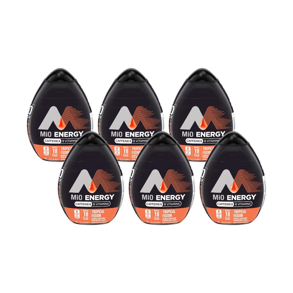 Mio Energy Liquid Water Enhancer, Tropical Fusion, 1.62 Fl Oz, Pack of 6