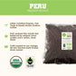 Tiny Footprint Coffee Fair Trade Organic Peru APU Medium Roast Whole Bean Coffee 48 Ounce