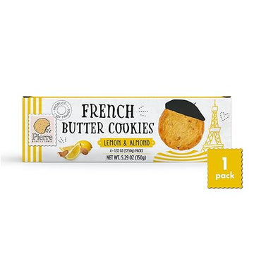 PIERRE BISCUITERIE Lemon & Almond French Butter Cookies, 5.29 OZ
