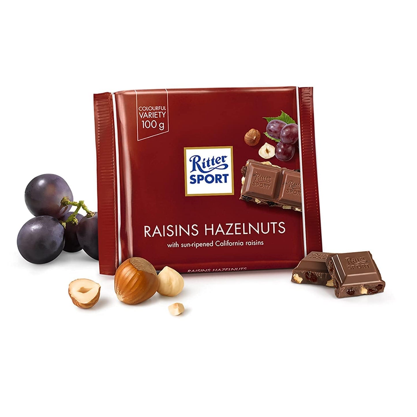 Ritter Sport Flavor Blend Trauben Nuss / Flavor Blend Nut Grape (3 Bars Each 100G) - Fresh From Germany