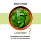 BLUE TEA Lemon Balm Tea - Caffeine Free, Vegan, Gluten Free - 30 Tea Bags - Tin Pack