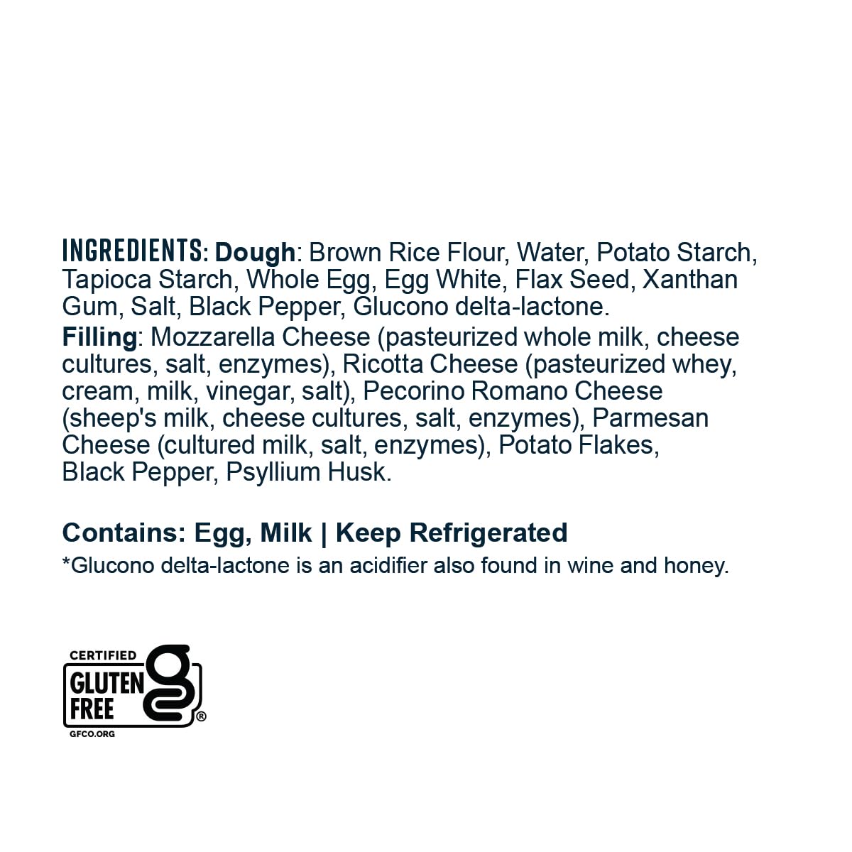 Gluten-Free Tortelloni, Cacio e Pepe, Fresh Stuffed Pasta Cooks in Just 3 Minutes by Taste Republic, Frozen, 9oz (6 pack)