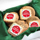 Merry Christmas Chocolate Chip Cookie Mix Gift Basket For Men Women Kids | INDIVIDUALLY WRAPPED | Large Cookies