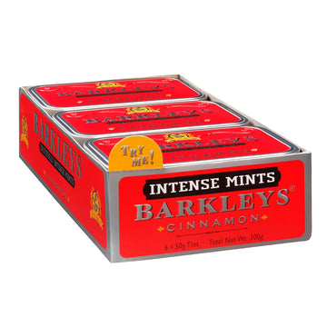 Barkleys Cinnamon Breath Mints -Strong Cool Mint Flavor- Cinnamon Candy, Dry Mouth Mints,- Breath Freshener, After Dinner Mints