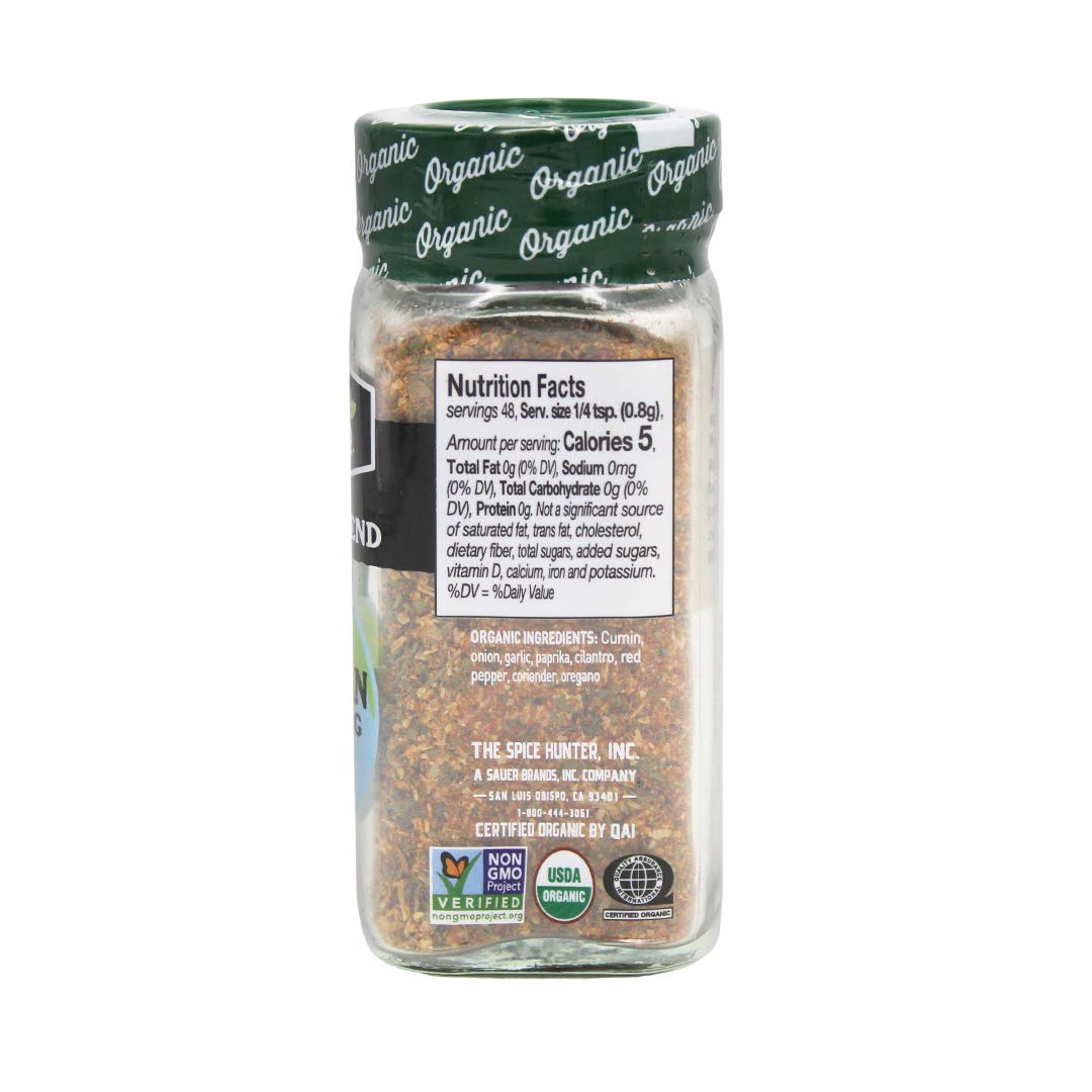 The Spice Hunter Organic Mexican Seasoning Blend, 1.4 Oz. Jar