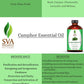 Sva Organics Camphor Essential Oil (118 Ml)- 100% Pure And Natural Therapeutic Grade Essential Oil | Perfect For Aromatherapy, R