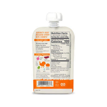Serenity Kids 6+ Months Baby Food Pouches Puree Made W/ Ethically Sourced Meat & Organic Veggies - 3.5 Oz Bpa-Free Pouch - Free