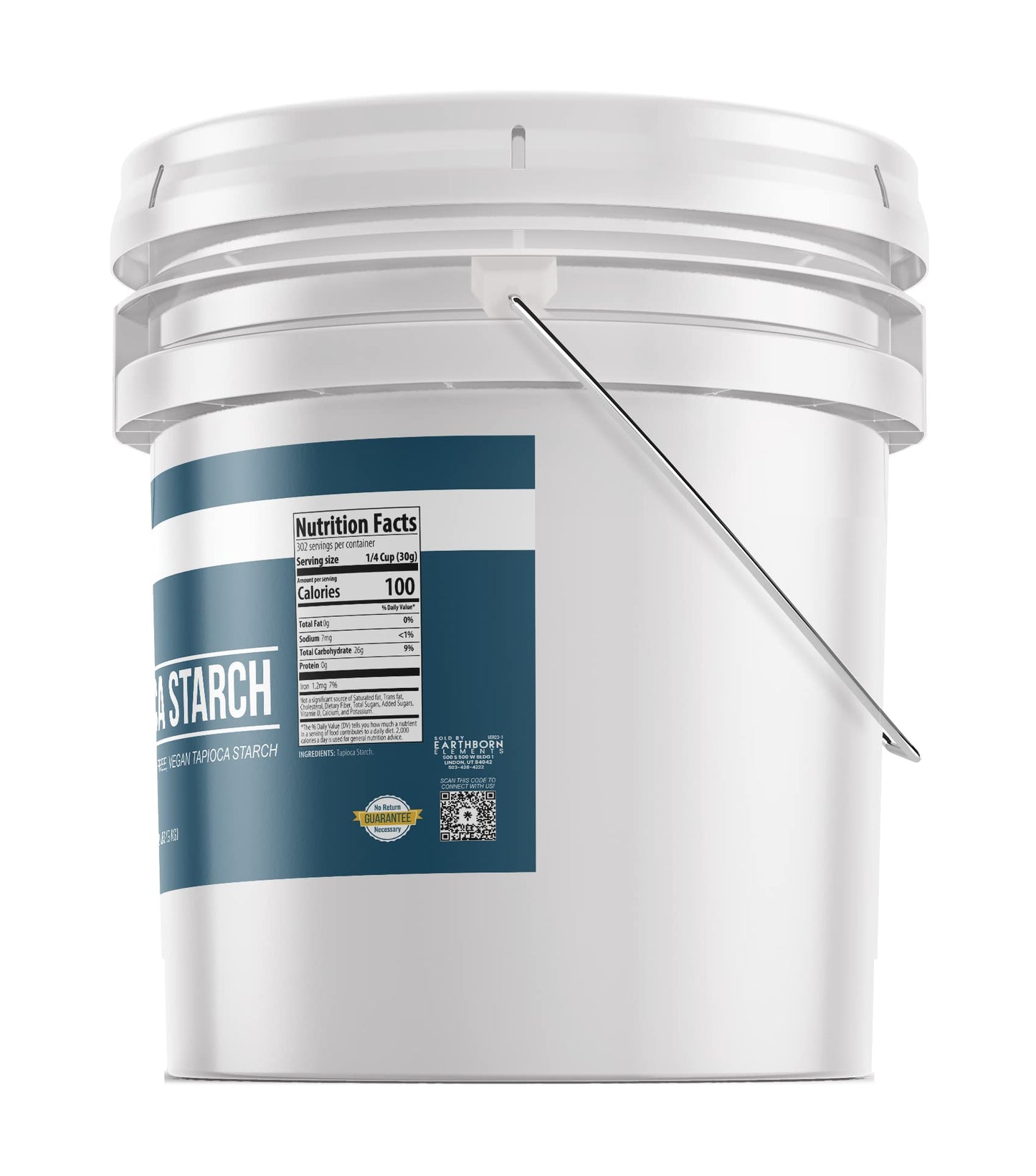 Earthborn Elements Tapioca Starch (3.5 Gallon) Resealable Bucket, Thickener