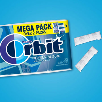 Orbit Peppermint Sugar Free Chewing Gum - 32.1 Oz, 30 Count (Pack of 6)