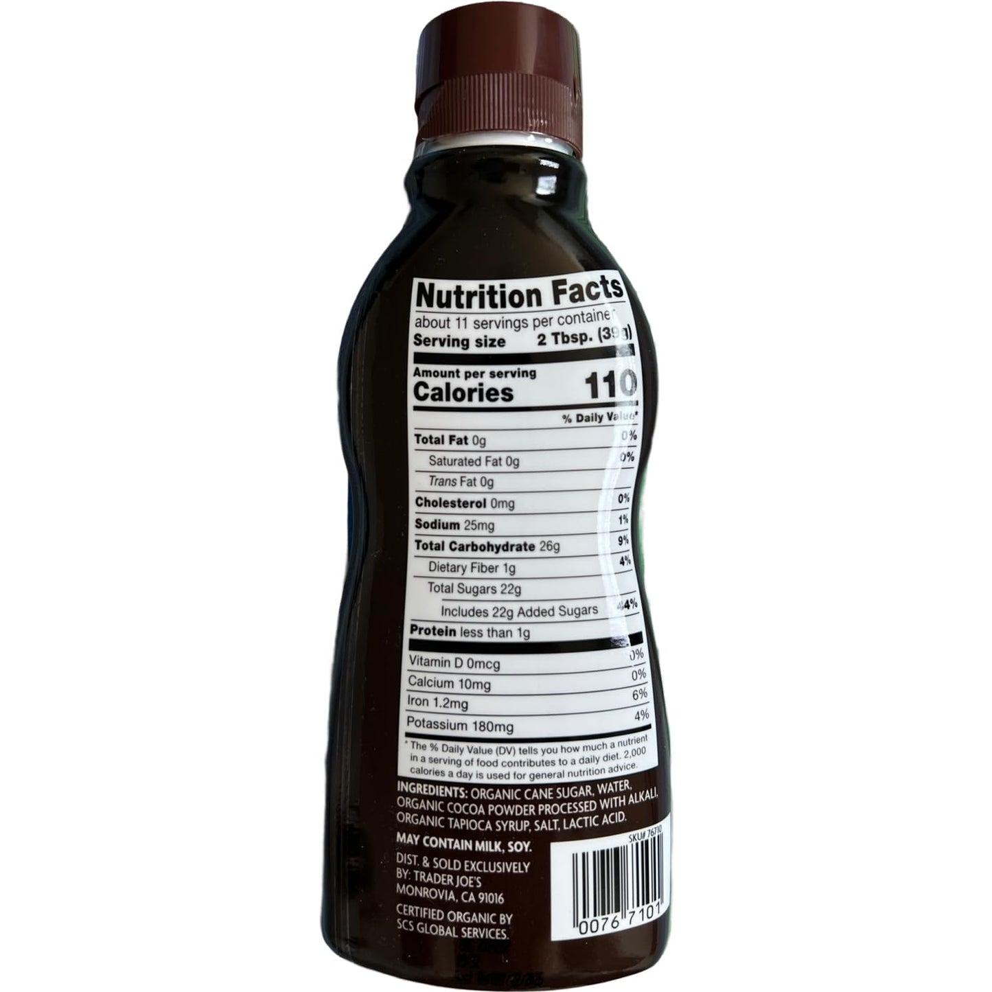 Trader Joe'S Organic Midnight Moo Chocolate Syrup (15.8 Oz)
