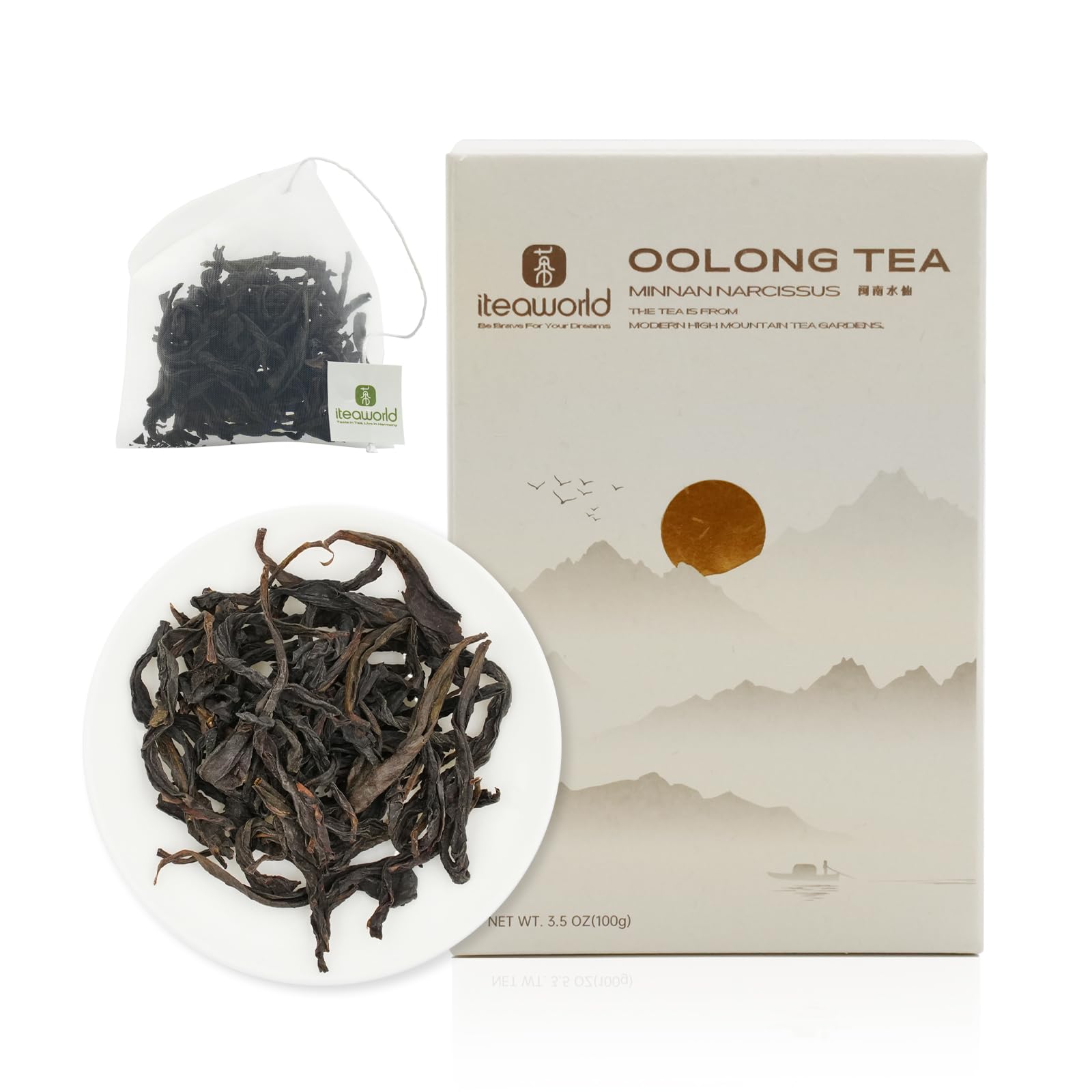ITEAWORLD Oolong Tea Loose Leaf - Organic, Long-Lasting Aftertaste, 3.5 Ounce (Pack of 1)
