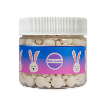 Mystic Sprinkles Easter Candy Shapes Sprinkles (Bunny Heads, 2Oz Jar)