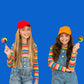 The Dreidel Company Rainbow Swirl Lollipop, Mixed Fruit Flavor, 1.5 Inch, Individually Wrapped, 96-Pack