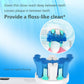 Replacement Toothbrush Heads Fit For Braun Electric Toothbrushes, 8Pcs, Round Brush Head For Flossaction, Repuesto For Oral B Ty
