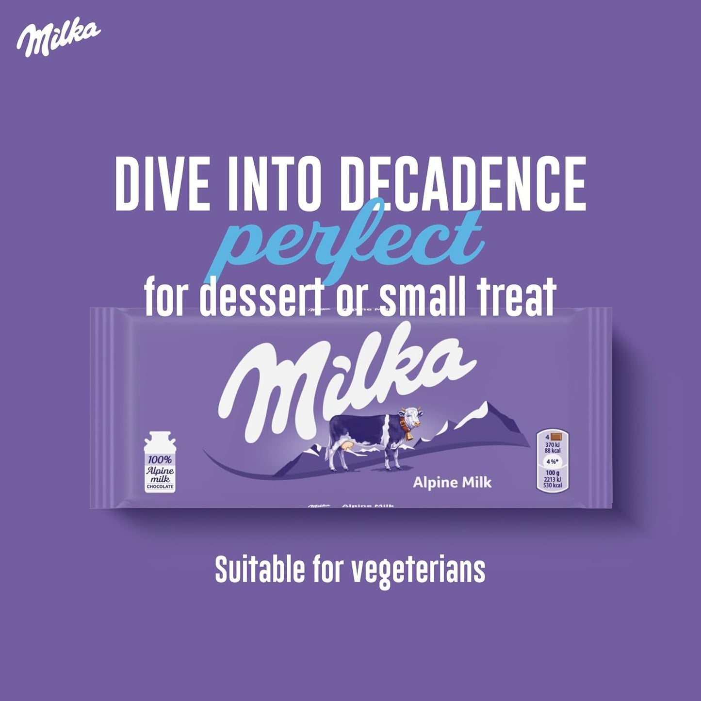 Milka Chocolate - Alpine Milk (Pack of 3)