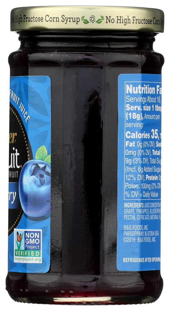 Polaner All Fruit With Fiber Blueberry Spreadable Fruit 10 Oz