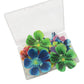 Set Of 30 Edible Cupcake Toppers Christmas Cake Topper Wedding Cake Birthday Party Food Decoration Mixed Size & Colour (Flower)