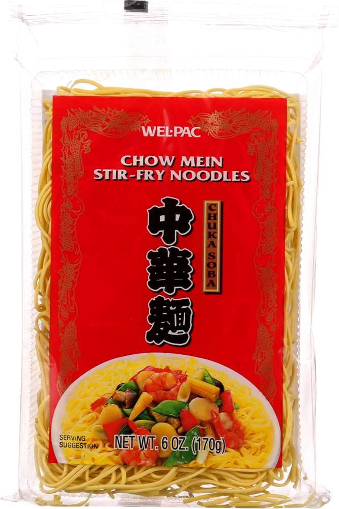 Welpac Chow Mein Stir-Fry Noodles, 6 Ounce (Pack Of 12)