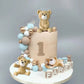 3D Bear Balls Cake Toppers For Birthday Baby Shower Party Decorations (Three Bear)