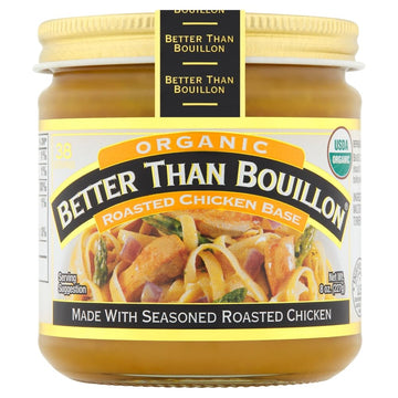 Better Than Bouillon Brand All Organic Variety Pack With 1 Roasted Chicken, 1 Roasted Beef And 1 Seasoned Vegetable, 8 Ounce Jar