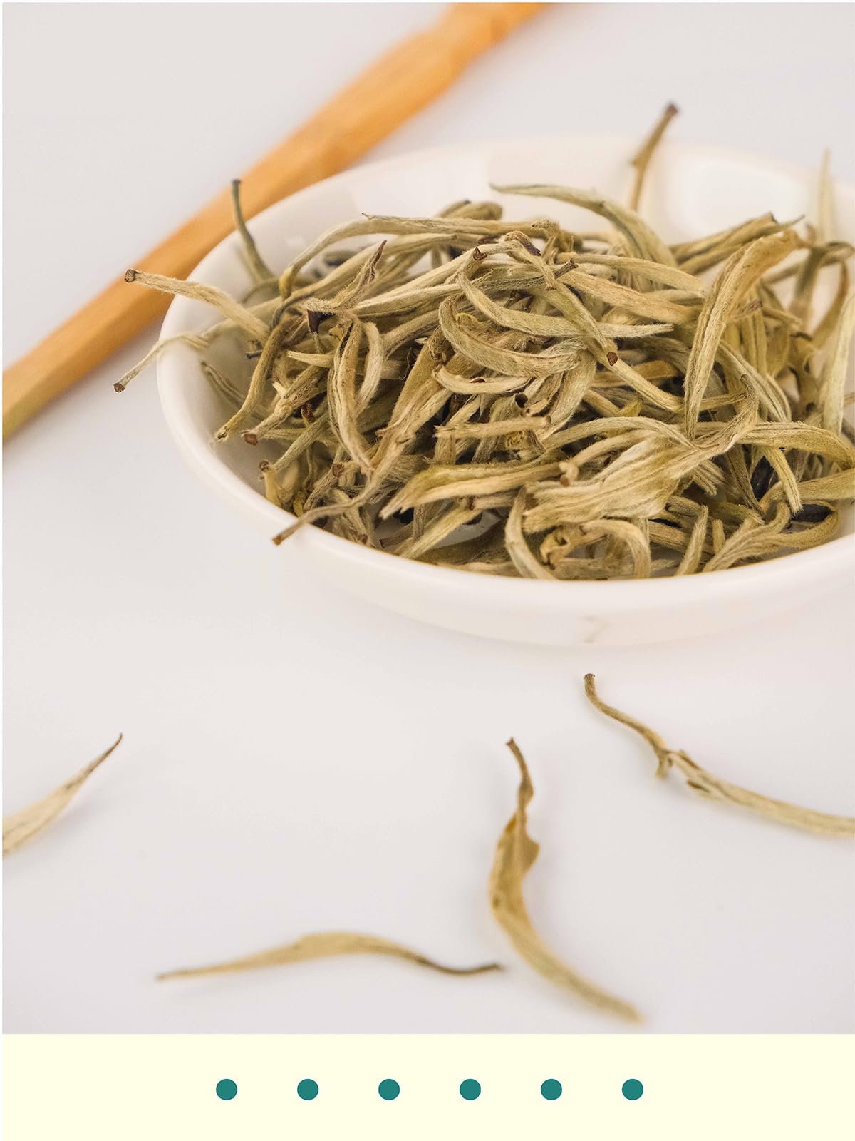 Gldnt Organic Silver Needle White Tea, Enhanced Chinese Organic White Tea Loose Leaf, Low Caffeine, Delicate & Smooth Flavor, 3.5Oz