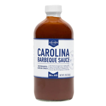 Lillies Q - Carolina Barbeque Sauce, Gourmet Carolina Sauce, Tangy BBQ Sauce with Tomato Vinegar, enhanced Ingredients, Made with Gluten-Free Ingredients (20 oz)