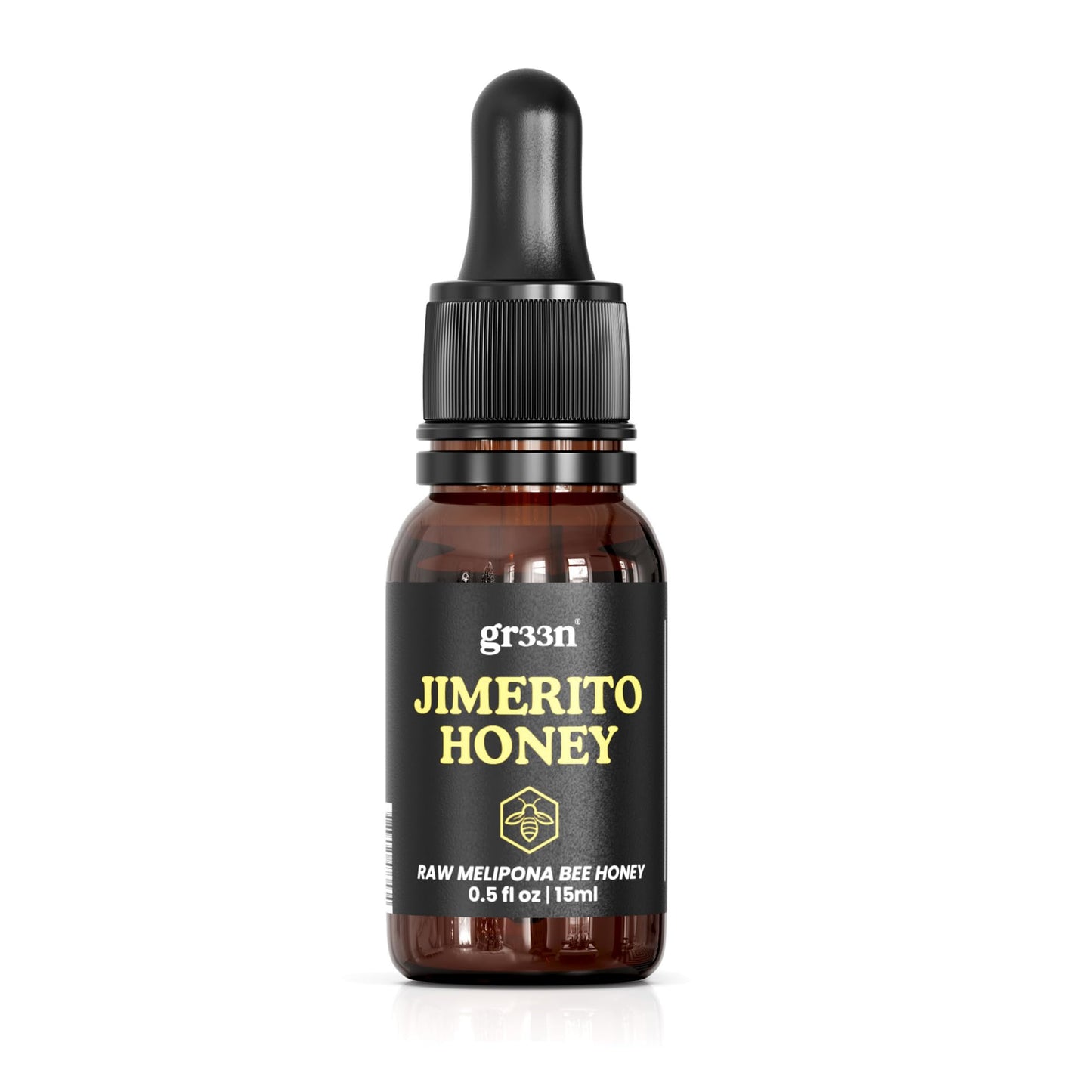 Jimerito Stingless Bee Melipona Honey Drops 15ml - Pure Mayan Melipona Honey - Natural  Raw  and Unprocessed
