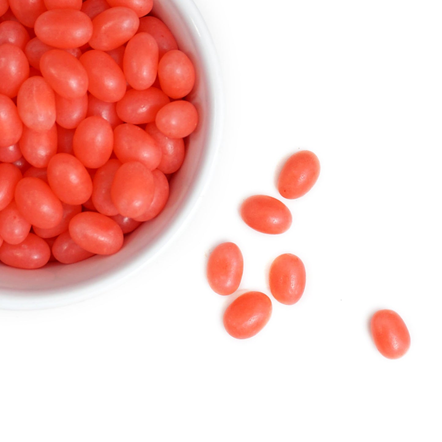 Pink Jelly Beans, 2 Pound Bulk Bag, Pink Candy, Strawberry Flavor, The Hampton Popcorn & Candy Company