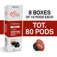 ITALIAN COFFEE FOR ESPRESSO LOVERS Coffee compact pieces, Compatible with Verismo & K-fee Systems, 80 Pods, CREMOSO Blend