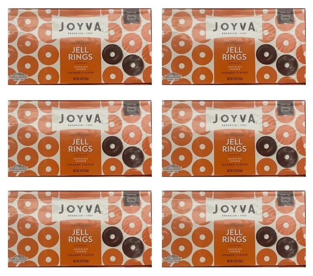 Joyva Orange Ring Jells, 9-Ounce (Pack Of 6)