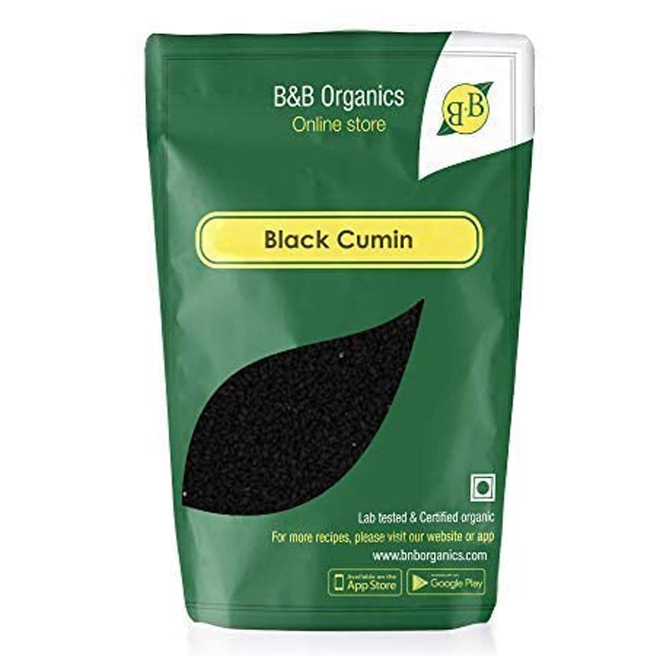 B&B Organics Black Cumin (200G)/Certified Organic Kala Jeera/Karunjeeragam/Pure Kalonji