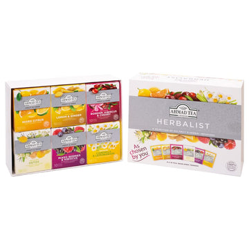 Ammad Tea Herbal Tea, Herbalist Variety Gift Box, 60 Foil Teabags - Decaffeinated And Sugar-Free