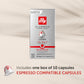 illy Aluminum Espresso compact pieces Compatible with Nespresso - Classico Lungo Roast - Mild & Balanced - 10 Count (Pack of 10)
