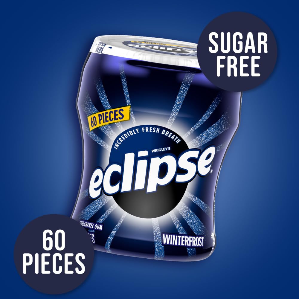 Eclipse Sugar-Free Gum Winterfrost, Chewing Gum Sugar Free In 60 Ct Pack, Bulk