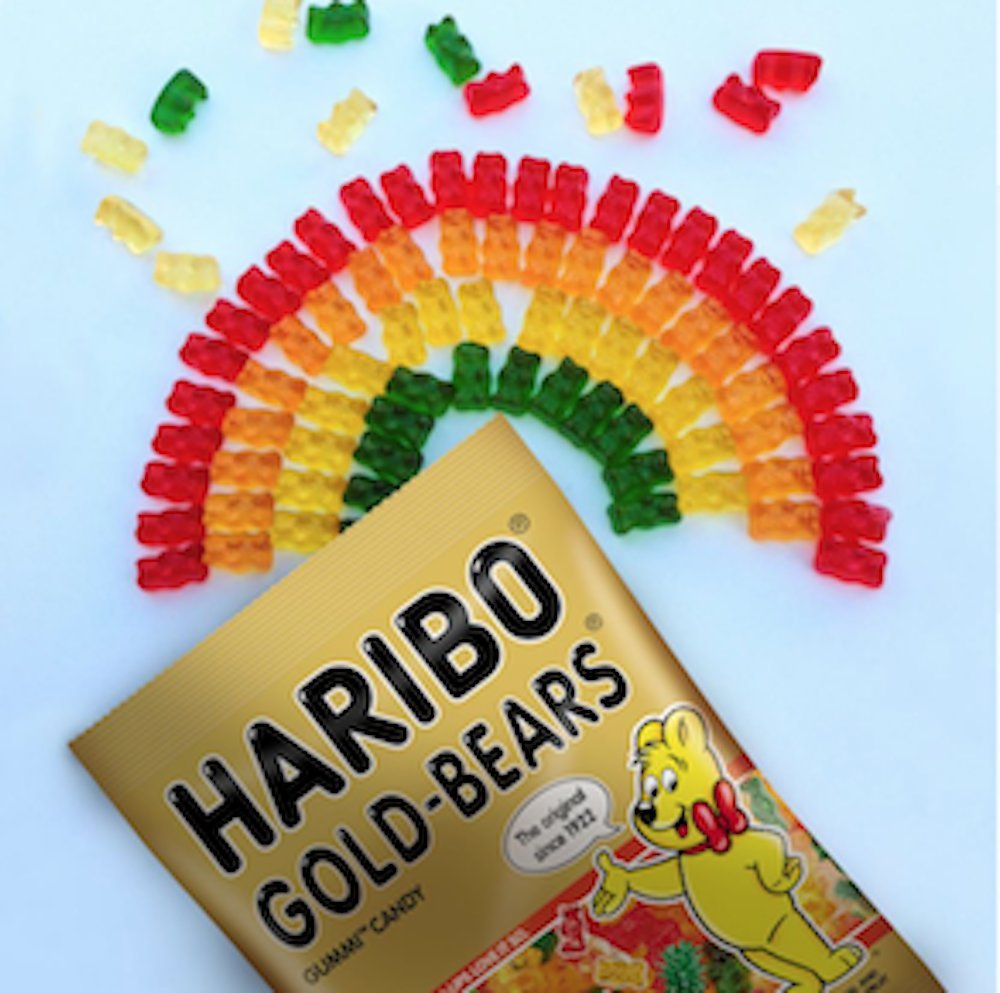 Haribo Gummi Candy, Goldbears, 2 Ounce (Pack Of 4)