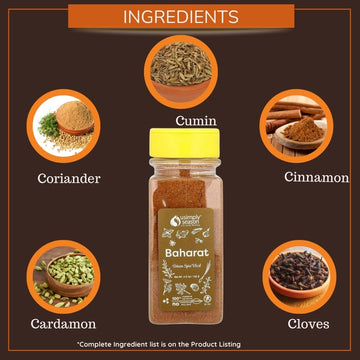 USIMPLY SEASON Middle Eastern Seasoning, Baharat Spice, 4.8 Ounce
