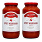 Mezzetta Family Recipes Spicy Marinara Sauce | Non-GMO, Gluten Free, Vegan, No Preservatives | 25 Ounce Jar (Pack of 2)