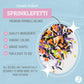 Sweets Indeed Bulk Halloween Sprinklefetti Mix - 1.2 lb Jar | Edible Sprinkles in Orange  Purple  Green  White & Black | Bulk Sprinkle Mix for Cookies  Cupcakes  Cakes & Party Desserts