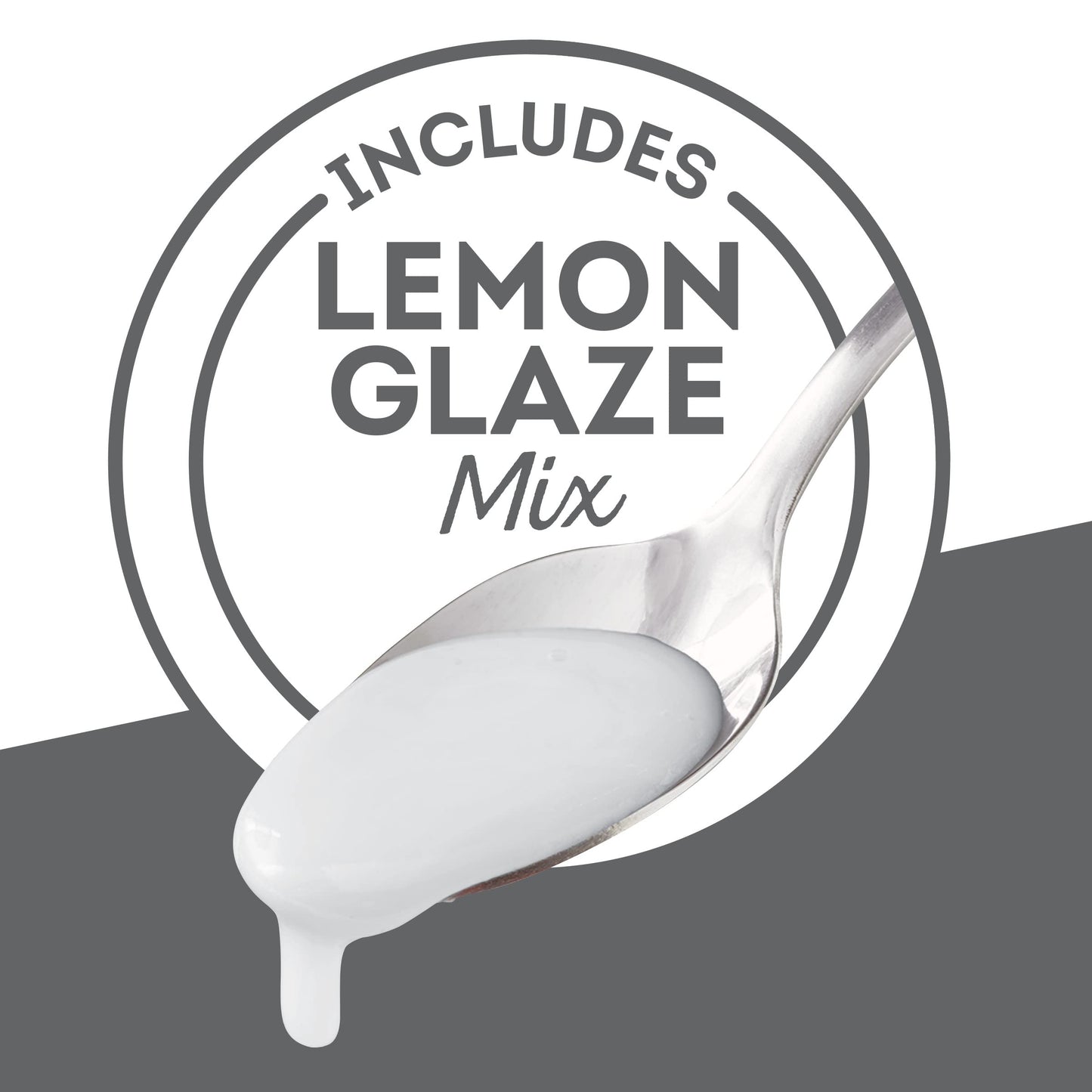Krusteaz Meyer Lemon Pound Cake Mix With Lemon Glaze Mix, 16.5-Ounce Box (Pack Of 12)