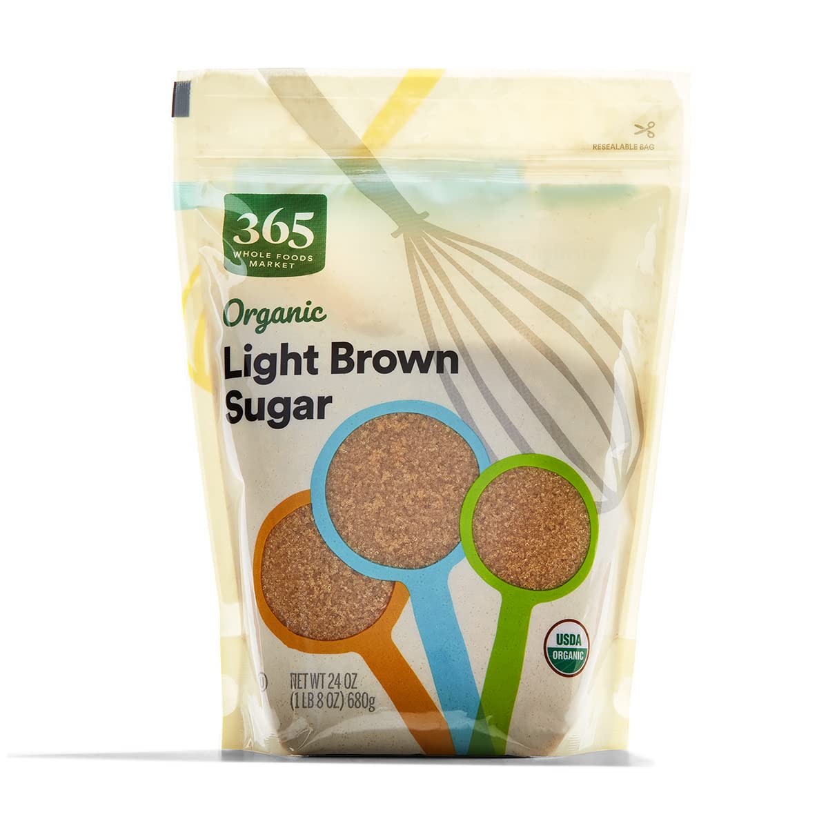 365 by Whole Foods Market, Organic Light Brown Sugar, 24 Ounce