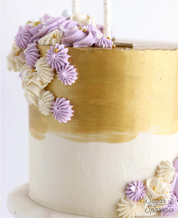 Luster Dust - Gold Pearl (4g 1x Pump) | Edible Vegan Dust & Paint for Cake Decorating, Ice Cream, Desserts, Cocktails and Bevera