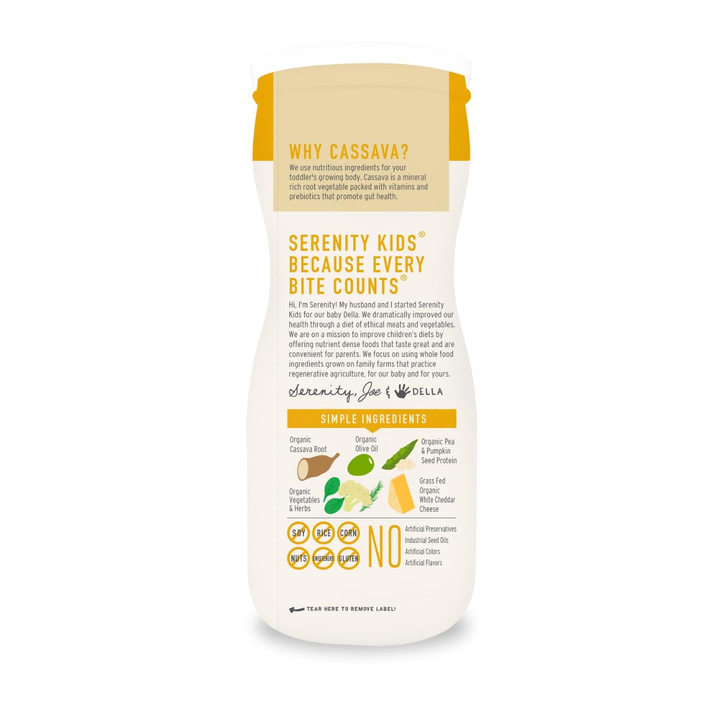 Serenity Kids 6+ Months Grain Free Puffs Toddler & Baby Snack | No Added Sugar, Gluten & Rice Free, Allergen Free | Made With Or